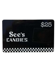 See's Gift Card $25