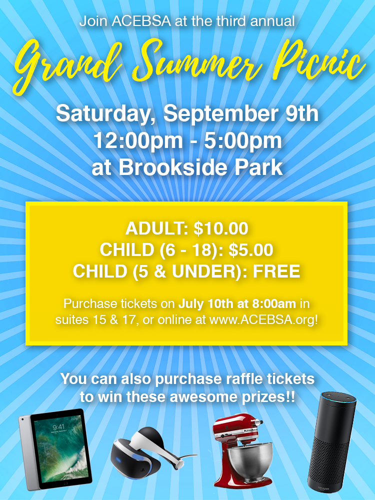 Now Announcing Our Grand Summer Picnic 2017!