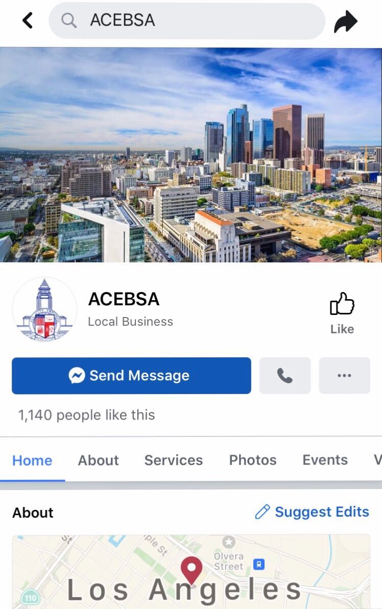 ACEBSA Facebook Page