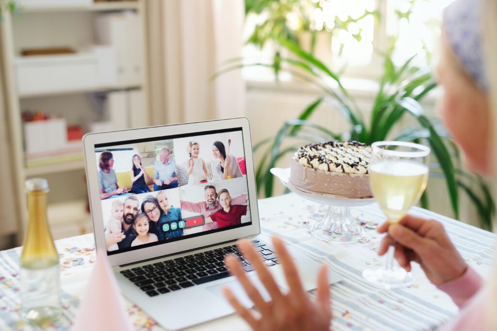 video call with friends